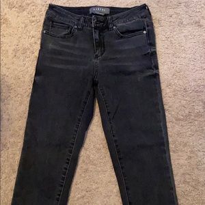 Black denim jeans